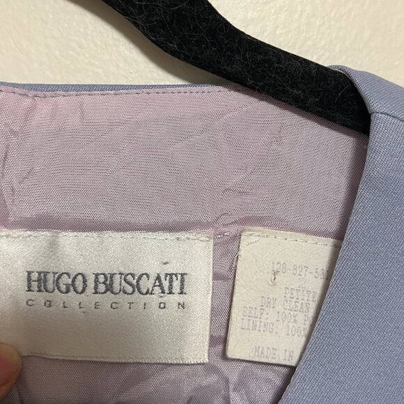 Hugo Buscati Beautiful Vintage Light Blue Dress - Picture 2 of 7